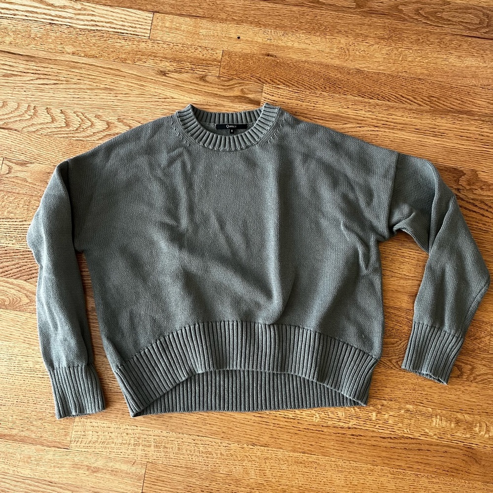 Sage Green Women's Sweater (small)